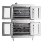 Cooking Performance Group FEC-100-DDCK Deep Depth Double Deck Full Size Electric Convection Oven - 208V, 3 / 1 Phase, 11 kW Cooking Performance Group FEC-100-DDCK Deep Depth Double Deck Full Size Electric Convection Oven - 208V, 3 / 1 Phase, 11 kW