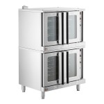 Cooking Performance Group FEC-100-DDCK Deep Depth Double Deck Full Size Electric Convection Oven - 208V, 3 / 1 Phase, 11 kW Cooking Performance Group FEC-100-DDCK Deep Depth Double Deck Full Size Electric Convection Oven - 208V, 3 / 1 Phase, 11 kW
