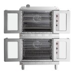 Cooking Performance Group FEC-100-DDCK Deep Depth Double Deck Full Size Electric Convection Oven - 208V, 3 / 1 Phase, 11 kW Cooking Performance Group FEC-100-DDCK Deep Depth Double Deck Full Size Electric Convection Oven - 208V, 3 / 1 Phase, 11 kW