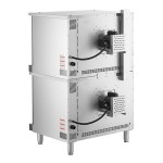 Cooking Performance Group FEC-100-DDCK Deep Depth Double Deck Full Size Electric Convection Oven - 208V, 3 / 1 Phase, 11 kW Cooking Performance Group FEC-100-DDCK Deep Depth Double Deck Full Size Electric Convection Oven - 208V, 3 / 1 Phase, 11 kW