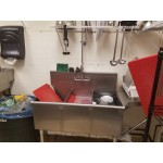 Advance Tabco 4-3-36 Three Compartment Stainless Steel Commercial Sink - 36 Advance Tabco 4-3-36 Three Compartment Stainless Steel Commercial Sink - 36