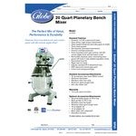 Globe SP20 20 Qt. Planetary Stand Mixer with Guard & Standard Accessories - 120V, 1/2 hp Globe SP20 20 Qt. Planetary Stand Mixer with Guard & Standard Accessories - 120V, 1/2 hp