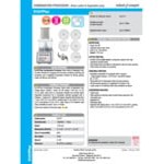 Robot Coupe R101PPLUS 2 Qt. / 1.9 Liter Clear Batch Bowl Food Processor with Vegetable Prep Lid Chute & 5 Discs - 3/4 hp