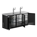 Avantco UDD-72-HC (2) Double Tap Kegerator Beer Dispenser - Black, (3) 1/2 Keg Capacity Avantco UDD-72-HC (2) Double Tap Kegerator Beer Dispenser - Black, (3) 1/2 Keg Capacity