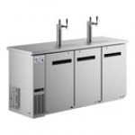 Avantco UDD-72-HC (2) Double Tap Kegerator Beer Dispenser - Black, (3) 1/2 Keg Capacity Avantco UDD-72-HC (2) Double Tap Kegerator Beer Dispenser - Black, (3) 1/2 Keg Capacity