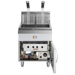 Cooking Performance Group FCPG30 Natural Gas 30 lb. Countertop Fryer - 53,000 BTU