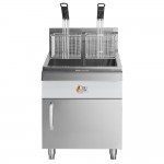 Cooking Performance Group FCPG30 Natural Gas 30 lb. Countertop Fryer - 53,000 BTU