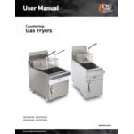Cooking Performance Group FCPG30 Natural Gas 30 lb. Countertop Fryer - 53,000 BTU