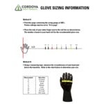 Cordova OGRE-Flex 13 Gauge Hi-Vis Orange Polyester Food-Safe Gloves with Black Sandy Nitrile Palm Coating and TPR Protectors - Large