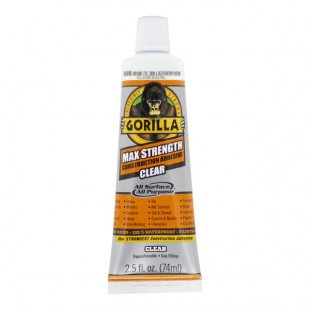 Gorilla 2.5 oz. Clear Max Strength Construction Adhesive Gorilla 2.5 oz. Clear Max Strength Construction Adhesive