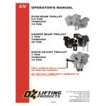 OZ Lifting Products 1 Ton Push Beam Trolley with Fall Protection OZ1PBTA-MR OZ Lifting Products 1 Ton Push Beam Trolley with Fall Protection OZ1PBTA-MR