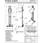 Vestil 400 lb. Steel Hydraulic Lift with 20