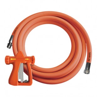 Sani-Lav H253NP1 Orange Wash-Down Kit with 25' Hose and Spray Nozzle