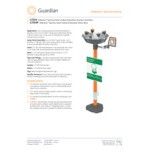 Guardian Equipment G1704P WideArea Pedestal Mounted Eye and Face Wash Station with ABS Plastic Bowl
