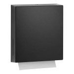 Bobrick Fino B-9262.MBLK Surface-Mounted Stainless Steel C-Fold / Multifold Paper Towel Dispenser with Matte Black Finish