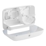 Tork Elevation 473200 Coreless High Capacity White Double Roll Toilet Tissue Dispenser T7