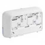 Tork Elevation 473200 Coreless High Capacity White Double Roll Toilet Tissue Dispenser T7