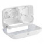 Tork Elevation 473200 Coreless High Capacity White Double Roll Toilet Tissue Dispenser T7
