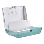 Tork Performance W4 Aqua / White Folded Wiper / Cloth Dispenser 654021