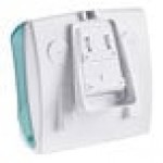Tork Performance W4 Aqua / White Folded Wiper / Cloth Dispenser 654021