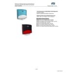 Tork Performance W4 Aqua / White Folded Wiper / Cloth Dispenser 654021