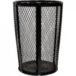 Witt Industries EXP-DTLID Black Plastic Dome Top Lid with Push Door for 48 Gallon Steel Mesh Trash Cans Witt Industries EXP-DTLID Black Plastic Dome Top Lid with Push Door for 48 Gallon Steel Mesh Trash Cans