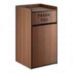 Lancaster Table & Seating Waste 35 Gallon Natural Waste Receptacle Enclosure with 