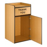 Lancaster Table & Seating Waste 35 Gallon Natural Waste Receptacle Enclosure with 