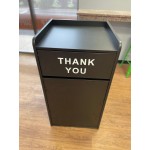 Lancaster Table & Seating Waste 35 Gallon Natural Waste Receptacle Enclosure with 