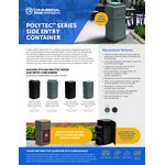 Commercial Zone 775903SE PolyTec 25 Gallon Gray Square Side Entry Trash Can with Dual-Flipper Dome Lid and Tray Return Commercial Zone 775903SE PolyTec 25 Gallon Gray Square Side Entry Trash Can with Dual-Flipper Dome Lid and Tray Return