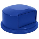Rubbermaid® 1834840 BRUTE 44 Gallon Blue Round Dome Top Trash Can Lid
