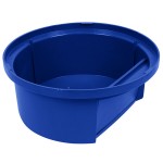 Rubbermaid® 1834840 BRUTE 44 Gallon Blue Round Dome Top Trash Can Lid