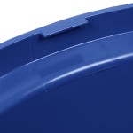 Rubbermaid® 1834840 BRUTE 44 Gallon Blue Round Dome Top Trash Can Lid