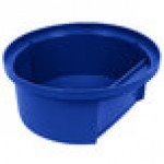 Rubbermaid® 1834840 BRUTE 44 Gallon Blue Round Dome Top Trash Can Lid