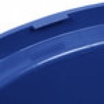 Rubbermaid® 1834840 BRUTE 44 Gallon Blue Round Dome Top Trash Can Lid