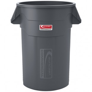 Suncast TCU44GY 44 Gallon Gray Round Trash Can Suncast TCU44GY 44 Gallon Gray Round Trash Can