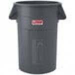 Suncast TCU44GY 44 Gallon Gray Round Trash Can