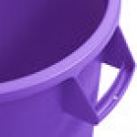 Carlisle 84101089 Bronco 10 Gallon Purple Round Trash Can Carlisle 84101089 Bronco 10 Gallon Purple Round Trash Can