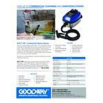 Goodway Technologies Commercial Portable Dry Steam Cleaner with Tool Kit GVC-1100 - 120V, 1,650W