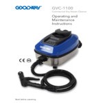 Goodway Technologies Commercial Portable Dry Steam Cleaner with Tool Kit GVC-1100 - 120V, 1,650W