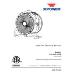 XPOWER X-39AR-Red Variable Speed Industrial Axial Fan with Sealed Motor and GFCI Power Outlets - 1/4 hp XPOWER X-39AR-Red Variable Speed Industrial Axial Fan with Sealed Motor and GFCI Power Outlets - 1/4 hp
