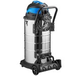 Lavex 16 Gallon Stainless Steel Commercial Wet / Dry Vacuum with Toolkit - 100-120V, 1200W