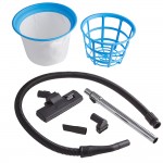 Lavex 16 Gallon Stainless Steel Commercial Wet / Dry Vacuum with Toolkit - 100-120V, 1200W