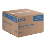 Lavex 1-Ply 1400' Universal Jumbo Toilet Paper Roll with 9