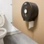 Lavex 1-Ply 1400' Universal Jumbo Toilet Paper Roll with 9
