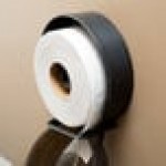Lavex 1-Ply 1400' Universal Jumbo Toilet Paper Roll with 9