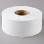 Lavex 1-Ply 1400' Universal Jumbo Toilet Paper Roll with 9