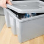 Rubbermaid® FG172100GRAY Gray Palletote Box - 1.3 cu. ft