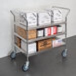 Regency Stainless Steel Three Shelf Utility Cart - 24