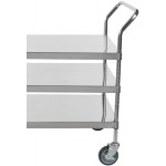 Regency Stainless Steel Three Shelf Utility Cart - 24